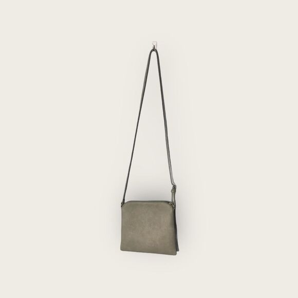 Two Tone Vegan Leather Tassel Long Strap Bag - Picture 5 of 8